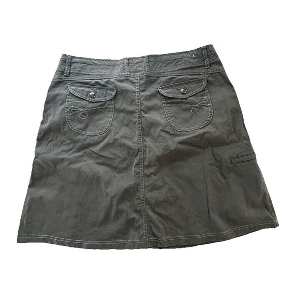 Kuhl Skirt Womens 12 Gray Vala A Line Cargo Cotton Blend Hiking Outdoors Ladies - Picture 7 of 14